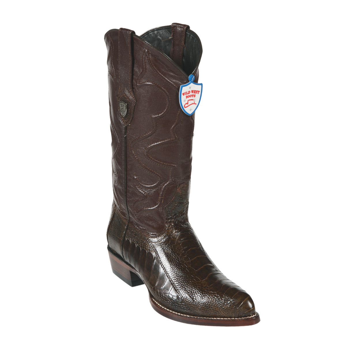 Los Altos Boots H99 J-Toe Ostrich Leg - Brown